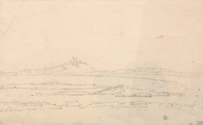 Château de Dunstanborough à distance - Thomas Girtin